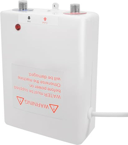 Klein Elektrischer Durchlauferhitzer, 3.5 kW, 230 V Mini Küche Warmwasserbereiter Badezimmer Dusche Warmwasserbereiter Elektro Durchlauferhitzer Boiler Warmwasserspeicher Untertisch Weiß