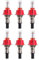 GREOHNMPAW 6 Pcs Underfloor Heating Manifold Flow Meter, Visual Flow Monitoring Regulator for Underfloor Heating Systems(1/2)