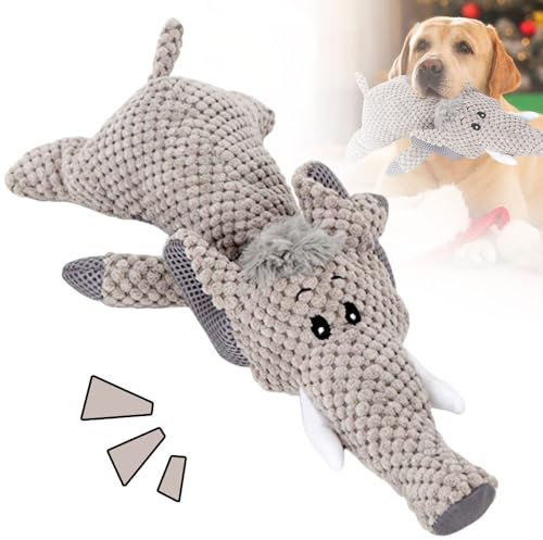 Topbashgo Unzerstörbares Hundespielzeug, Kauspielzeug Hund, Hundespielzeug, Dog Toys for Aggressive Chewers (Elefant)