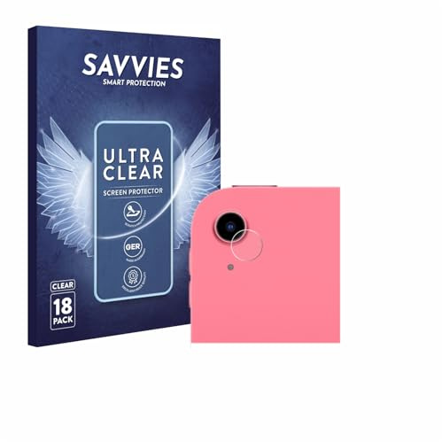 Savvies 18 Stück Schutzfolie für Apple iPad A16 11 WiFi 2025 (NUR Kameraschutz, 11. Gen.) Displayschutz-Folie Ultra-Transparent