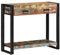 Table Console Multicolore en Bois Recyclé et Métal