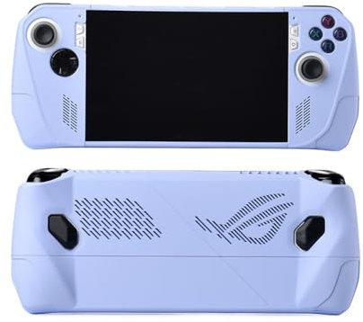 Protective Case for Asus ROG ALLY Gaming Console Handheld Console Protective Case with Surface Spray Paint and Contrasting Color (Purple)