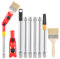 Multi Angle Paint Brush Extender Extension Pole Attachments, Extendable Paint Brush, 1m Paint Roller Extension Pole with Paint Brush, Universal Paint Brush Extension fits Most Rollers and Scrapers
