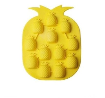 Eiswürfelform Ananas aus Silikon – Erstellen Sie mehrere originelle Eiswürfel zum Kühlen Ihrer Getränke und Cocktails