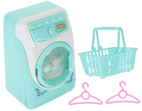 Milisten 1juego Lavadora De Juguete y Luz De Imitación Educativo Accesorio Sin Batería Color Verde