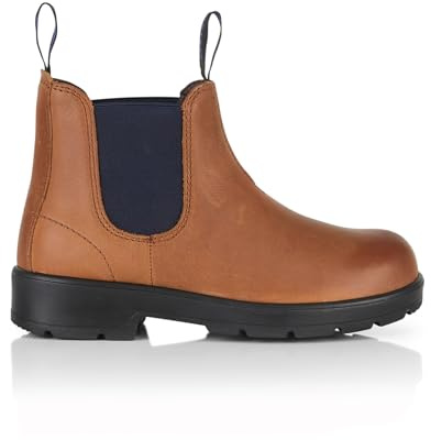 Catesby Samuel Premium Leather Kids Dealer Boots Lightweight Durable Chelsea Boots (Tan, 2, UK Footwear Size System, Big Kid, Men, Numeric, Medium, 2)