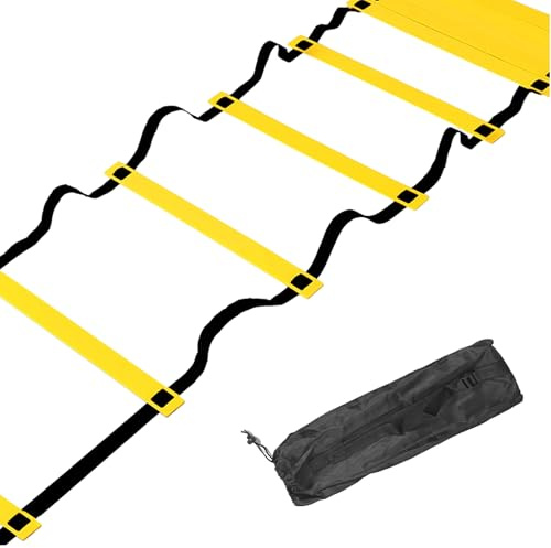 Agility Training Equipment - Speed Ladder Set, Fitness Cones Kit | Multi Piece Agility -Trainingsgeräte, Einstellbare Trainingswerkzeuge mit Tragetasche für Sportfuß-Übungen