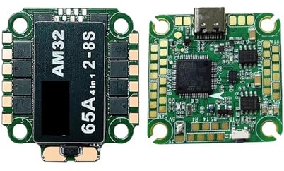 DYS AM32 65A 4IN1 Brushless ESC 2-8S/F7 F722 Stack Flight Controller/Für Freestyle FPV Drone Racing(AM32 65A ESC)