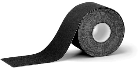 MO PHYSIO Tape Hypo-allergenes Profi-Kinsio- und Sport-Tape 5cmx5m. Hautfreundlich, elastisch & wasserfest. (Schwarz, 5cmx5m)