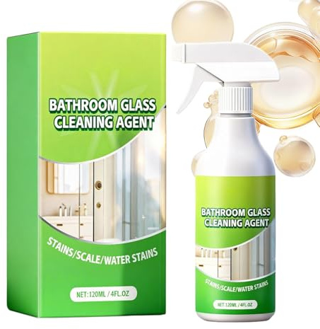 Sghtil Duschreiniger Spray - 120ml Vielseitiger Anti-Beschlag Reinigungsmittel | Reinigungsspray - Für Badewanne Toilette Keramik Boden Wand Waschbecken Küche Wohnmobile Und Sanitäranlagen