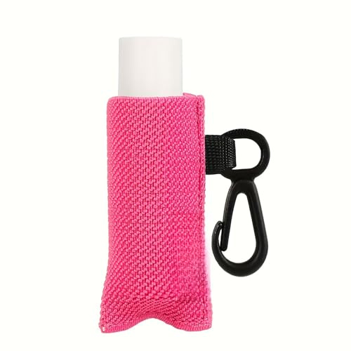 Portable Lip Balm Storage Bag with Key Ring Elastic Clip On Lipstick Holder Keychain Practical Travel Accessory Lip Balm Holder Bag Key Holder