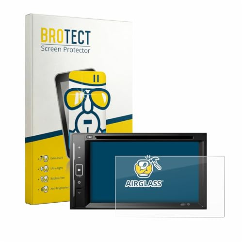 BROTECT Schutzglas für Pioneer DMH-A240DAB | Transparenter Displayschutz Made in Germany Schutzfolie Panzer Folie Glas 9H Anti-Fingerprint Einfache Montage Clear