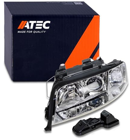 ATEC Germany 1x Hauptscheinwerfer vorne links H7 Frontscheinwerfer ohne | Kompatibel mit: AUDI A6 C5, A6 C5 Avant