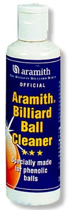 Billardkugel-Reiniger ARAMITH Billard Ball Cleaner Inhalt 250 ml + Billardkugel-Reinigungstuch Microfaser, 40X40 cm