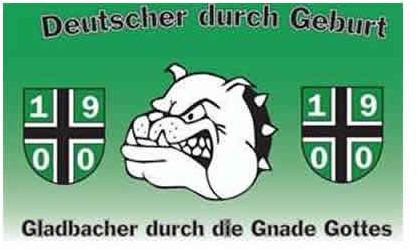 Mönchengladbach - Bulldogge Fahne (F52)