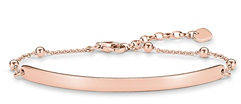 Thomas Sabo Damen-Armband Love Bridge 925 Sterling Silber 750 rosegold vergoldet Länge von 16.5 bis 19.5 cm Brücke 5.4 cm LBA0044-415-12-L19,5v