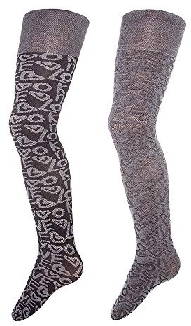 EWERS Baby- und Kinderfeinstrumpfhose WENDBAR LOVE für Mädchen, MADE IN EUROPE, Strumpfhose, Feinstrumpfhose, Wende-Strumpfhose