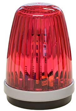 Schartec Profi Lampe de signalisation rouge 24 V et 230 V pour porte automatique – Lampe d'avertissement – Clignotant pour porte automatique rotatif et portail coulissant automatique – Ampel Commande