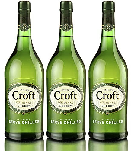 Croft Original Pale Cream - Vino D.O. Jerez - 3 Botellas de 750 ml - Total: 2250 ml
