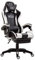Silla De Oficina Racing Ignite En Simil Cuero I Silla Gaming con 2 Cojines I Silla De Ordenador con Ruedas & Reposapies Abatible I Color:, Color:Negro/Blanco