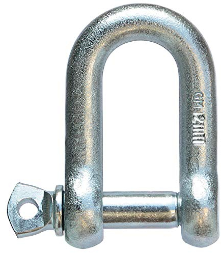 KeyMet GmbH 2 Schäkel Flachschäkel Rundschäkel Ankerschäkel D-Schäkel 12 mm verzinkt