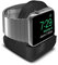 Pokanic Progettato compatibile con Apple Watch Stand Holder Mount Series SE / 7/6 / 5/4 / 3/2 / 1 / 45 mm / 44 mm / 42 mm / 41 mm / 40 mm / 38 mm Stand con Notte Stand Gestione Cavo Slot (nero)