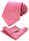 JEMYGINS Seide Krawatte Pink Krawatten und Einstecktuch mit krawattenklammer Set für Herren Seidenkrawatten Hochzeit Schlips (18)