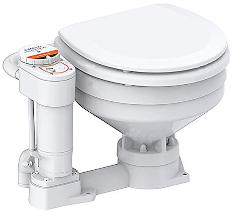 SEAFLO 12V Electric Twist Flush Marine Toilet Boating Head