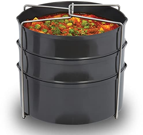 HAWKINS ADS65 Schnellkochtopf Set, Harteloxiert, grau