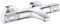 GROHE Grohtherm 1000 Performance - Thermostat-Wannenbatterie (wassersparend, S-Anschlüsse, Umstellung: Wanne/Brause), chrom, 34779000