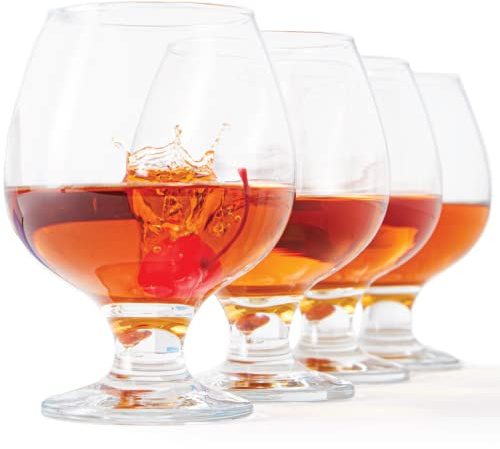 Minteer Formulas Glacier Glass - Milano Collection Brandy Glass (13.25 oz) - Set of 4