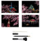 City Series Night Scene,Scratch Painting Creative,Scratchboard Scratch Paiting Paper Weltberühmte Sehenswürdigkeiten Beschichtete Bunte Kratzpapier Mit Werkzeug Set Für Erwachs