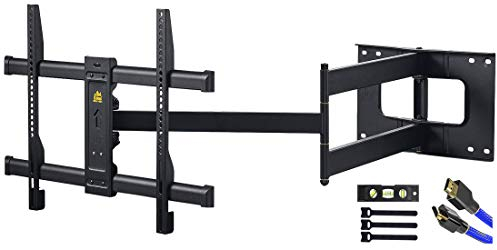 FORGING MOUNT Supporto TV Parete con Braccio Articolato Extra Lungo 1090mm per Schermi Piatta/Curva TV da 37-80 Pollici,Inclinabile, Orientabile, Max VESA 600x400 mm, Fino a 50KG