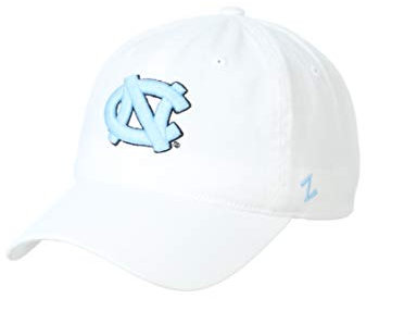 Zephyr NCAA North Carolina Tar Heels Mens Adjustable Scholarship Hat White, North Carolina Tar Heels White, Adjustable