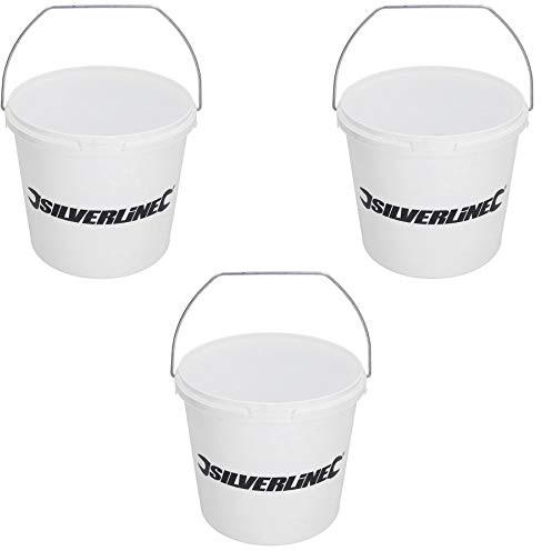 2.5 Litre Plastic Paint Kettles Painting Mixing Pots without Lids Decorating 3pk