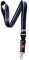 Schlüsselband für Badge Halter Schlüsselanhänger Halskette mit Clip bedrucktem Streifen (Schwarz Aquitain)