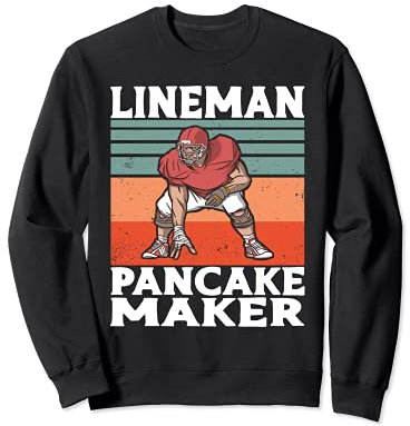 Lineman Pancake Maker Vintage American Football Kostüm Sweatshirt