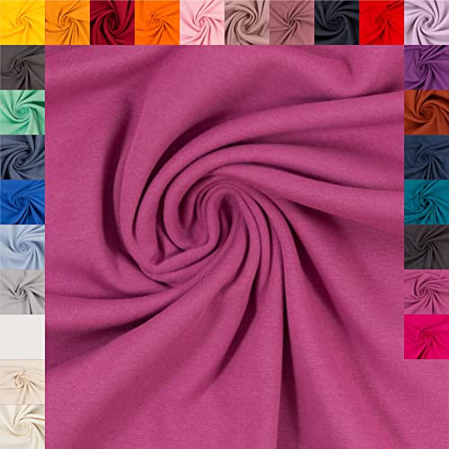 hegehof Swafing Heike Bündchenstoff Schlauchware Coupon (beere, 1,0m) (933)