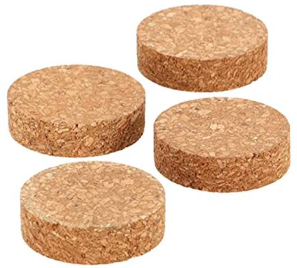 Esschert Design Korkuntersetzer Ø 5 cm - 4er Set