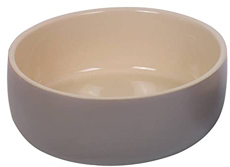 Nobby Keramik Napf Kaunis, grau/Creme, Ø 24,0 x 8,0 cm, 2,40 l, 1 Stück
