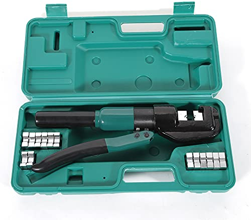 Hydraulische Crimpzange, Kabelschuh Presszange, Kabelschuhzange 4-70 mm² Hydraulische 10T Crimper für hydraulische Kabelschuhe für Batteriekabelschuhe
