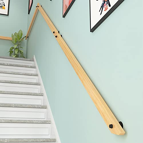 SOBS Naturholz, Massivholz, Geländer, rutschfeste Treppenhandläufe, Heimgebrauch An Der Wand, Innenräume, Lofts, Treppen, Handläufe, Gartenterrassen, Geländer, Korridor-Stützstange (1 Ft-20 Ft)