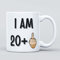 I am 20+1-21 Year Old 21st Large Heavy Duty Ceramic Novelty Funny Coffee Mug, Cup for Men & Women, Girls & Boys – Gift for Birthday, Work, Boss, Colleague - Adult Present, Celebration