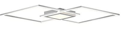 SellTec LED Deckenleuchte 2 Leuchtrahmen Serienschaltung Downlight | Downlight getrennt schaltbar, Warmweiß, Für Wohnzimmer & Küche