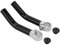 Coohil Verlängerung Lenker Extender Fahrradlenker 1 Paar Aluminiumlegierung Mountainbike Rennrad Lenker Lenkerende 17,5 x 4 x 2 cm/6,9 x 1,6 x 0,8 Zoll(Schwarz)