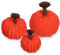 Hollyone Herbst Dekoration Kürbis Set, 3er Set Künstliche Kürbis Groß Halloween Kunstkürbis, Orange Plüsch Kürbisse für Heimdeko, Halloween Dekoration, Herbstdeko, Thanksgiving Deko, Tischdeko