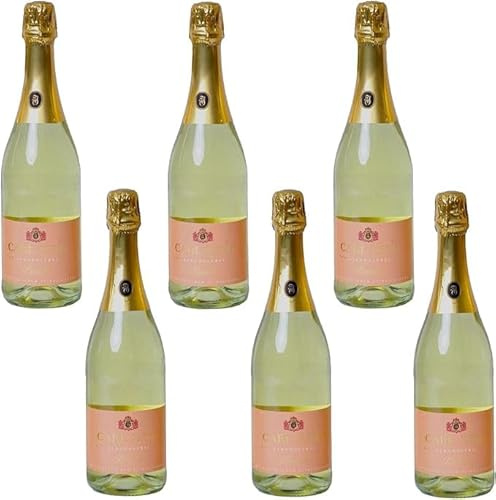Carl Jung Peach Schaumwein Alkoholfrei Sekt mit Natürlichem Pfirsicharoma 750ml - 15 Stk