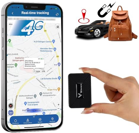 Winnes 4G GPS Tracker: SMS, APP, Webseiten-Positionierung, Anti-Diebstahl & Anti-Verlust, Geofence, mehrere Alarmmodi, Kinder-Positionierung, Magnetischer TK913
