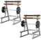 2 Stück Squat Rack Stifthalter, Squat Rack Büro Dekor Mini Langhantel Rack Stifthalter Desktop Squat Rack Stifthalter mit Gewichten & Langhanteln für Büro Gym Dekorationen für Fitness Gewichtheben