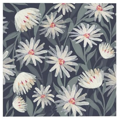 Esasam Quadratisches Leinwand-Poster, Motiv: Chrysantheme, rahmenlose Wandkunst für moderne und farbenfrohe Heimdekoration